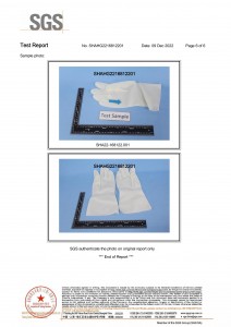 test report of reusable household nitrile rubber gloves